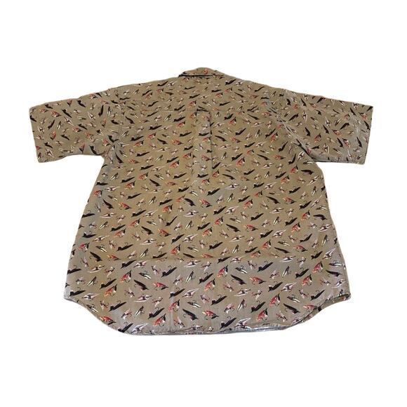 Columbia Shirt‎ Men Large Brown Fishing Cotton Outdoor Camp Gorpcore Button Down - Picture 3 of 4